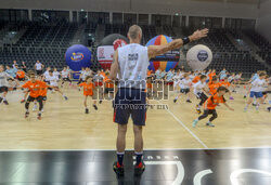 Trening z Marcinem Gortatem w Łodzi