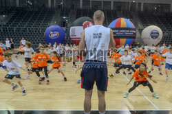 Trening z Marcinem Gortatem w Łodzi