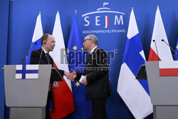 Spotkanie marszałka Sejmu z przewodniczącym fińskiej Eduskunty