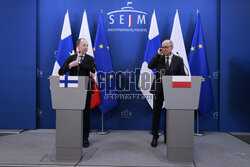 Spotkanie marszałka Sejmu z przewodniczącym fińskiej Eduskunty