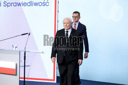 Wspólna konferencja Jarosława Kaczyńskiego i Mateusza Morawieckiego