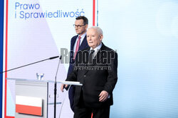 Wspólna konferencja Jarosława Kaczyńskiego i Mateusza Morawieckiego