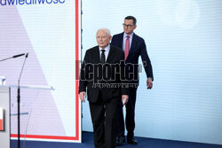 Wspólna konferencja Jarosława Kaczyńskiego i Mateusza Morawieckiego