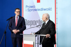 Wspólna konferencja Jarosława Kaczyńskiego i Mateusza Morawieckiego