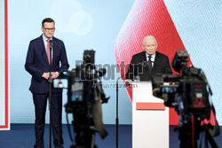 Wspólna konferencja Jarosława Kaczyńskiego i Mateusza Morawieckiego