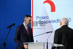 Wspólna konferencja Jarosława Kaczyńskiego i Mateusza Morawieckiego