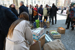 Protest przedsiębiorców z Płaszowa i Rybitw w Krakowie