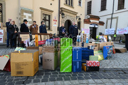 Protest przedsiębiorców z Płaszowa i Rybitw w Krakowie