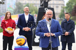 Konferencja nt. Mistrzostw Świata w koszykówce 3x3
