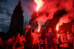 Feta Mistrzowska Wisły Kraków w Rynku Głównym