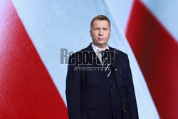 Konferencja Przemysława Czarnka w siedzibie PiS