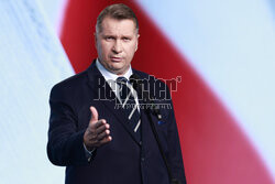 Konferencja Przemysława Czarnka w siedzibie PiS