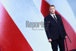 Konferencja Przemysława Czarnka w siedzibie PiS