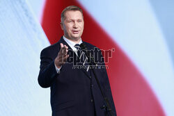 Konferencja Przemysława Czarnka w siedzibie PiS