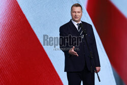 Konferencja Przemysława Czarnka w siedzibie PiS