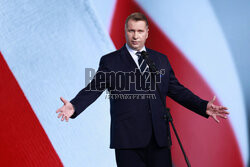 Konferencja Przemysława Czarnka w siedzibie PiS