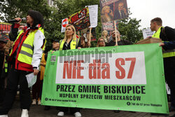 Krakowski protest Stop S7!