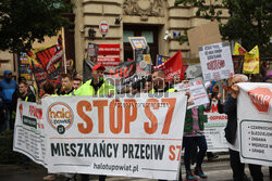 Krakowski protest Stop S7!