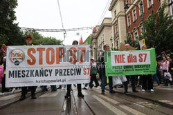 Krakowski protest Stop S7!