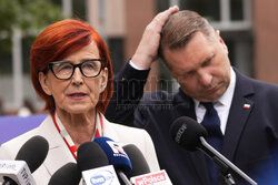 Konferencja Przemysława Czarnka i Elżbiety Rafalskiej