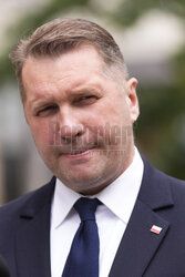 Konferencja Przemysława Czarnka i Elżbiety Rafalskiej