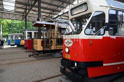 Historyczne tramwaje z polskich miast w Krakowie