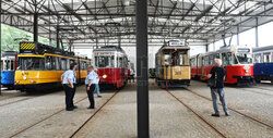 Historyczne tramwaje z polskich miast w Krakowie
