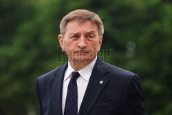 Jarosław Kaczyński na Wawelu w dniu 77. urodzin