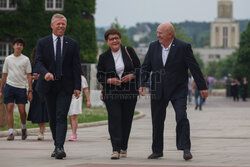 Jarosław Kaczyński na Wawelu w dniu 77. urodzin