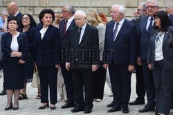 Jarosław Kaczyński na Wawelu w dniu 77. urodzin