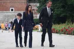 Jarosław Kaczyński na Wawelu w dniu 77. urodzin