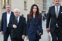 Jarosław Kaczyński na Wawelu w dniu 77. urodzin