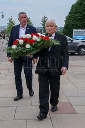 Jarosław Kaczyński na Wawelu w dniu 77. urodzin