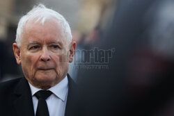 Jarosław Kaczyński na Wawelu w dniu 77. urodzin