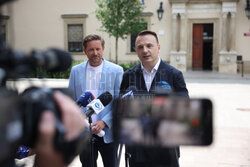 Konferencja Łukasza Gibały w Krakowie
