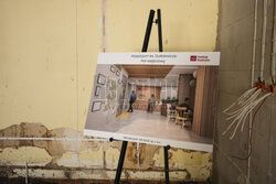 Wiecha na remontowanym Hospicjum im. ks. Dutkiewicza