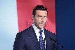 Wspólna konferencja Jarosława Kaczyńskiego i Jordana Bardelli