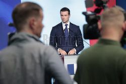 Wspólna konferencja Jarosława Kaczyńskiego i Jordana Bardelli
