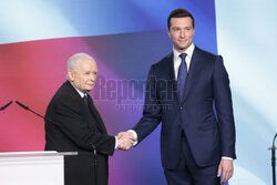 Wspólna konferencja Jarosława Kaczyńskiego i Jordana Bardelli