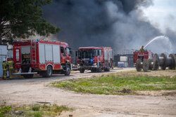 Pożar  fabryki Aerosol Service pod Ustką