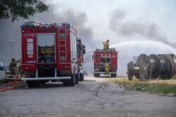 Pożar  fabryki Aerosol Service pod Ustką