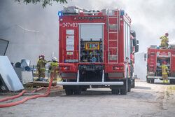 Pożar  fabryki Aerosol Service pod Ustką