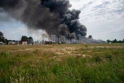 Pożar  fabryki Aerosol Service pod Ustką
