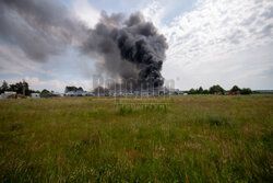 Pożar  fabryki Aerosol Service pod Ustką