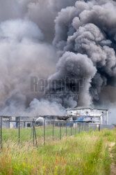 Pożar  fabryki Aerosol Service pod Ustką