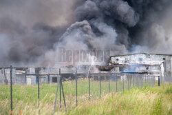 Pożar  fabryki Aerosol Service pod Ustką