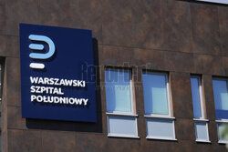 Konferencja posłów PiS przed Szpitalem Południowym